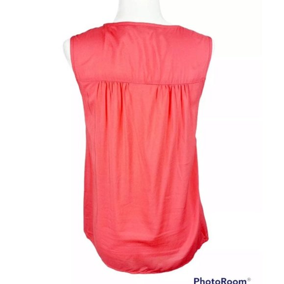 Boden Smocked Top Size 4 Small Pink Sleeveless Tank Blouse Style WA498 - Picture 2 of 4